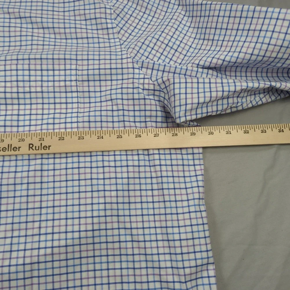 Lauren Ralph Lauren Shirt Mens 4XL Blue Plaid 20 34/35 Black Label Casual Preppy
